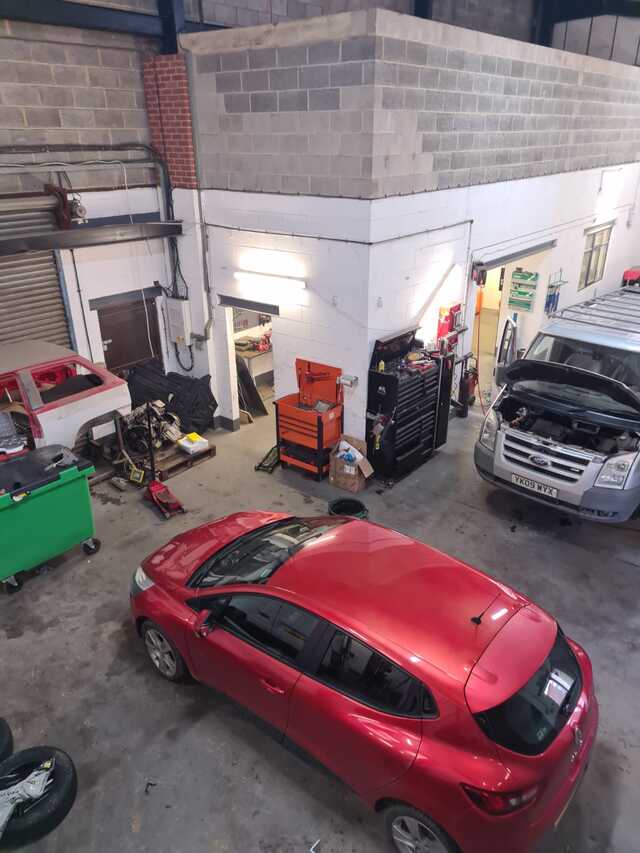 Inside my garage, near the office.